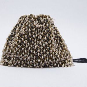 Zara Beaded Bucket Bag